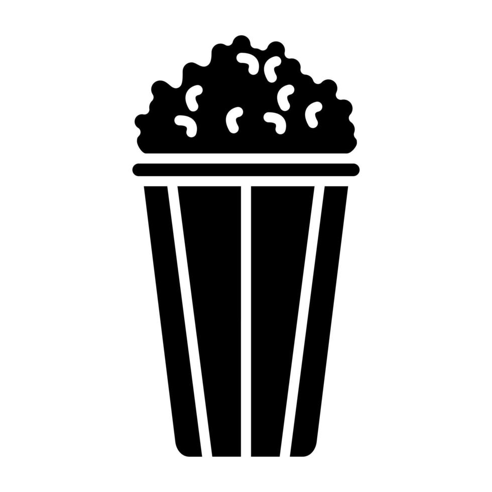 popcorn ikon stil vektor