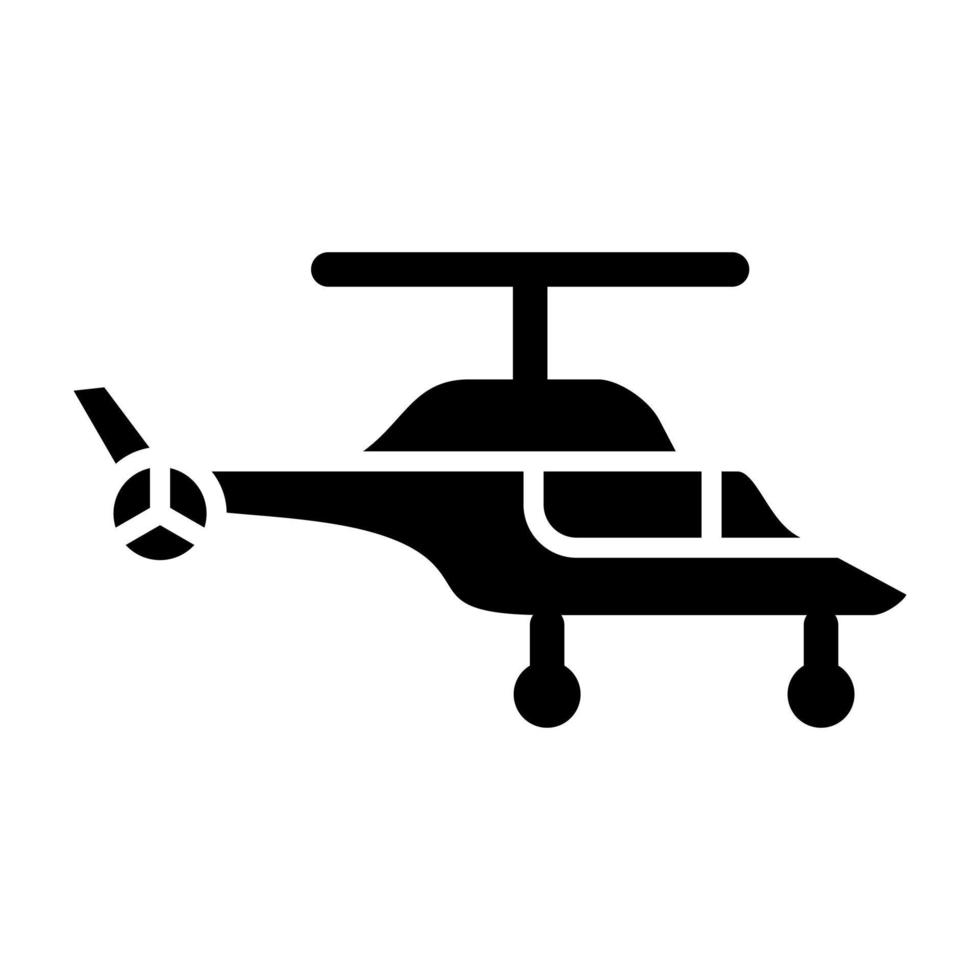 helikopter ikon stil vektor