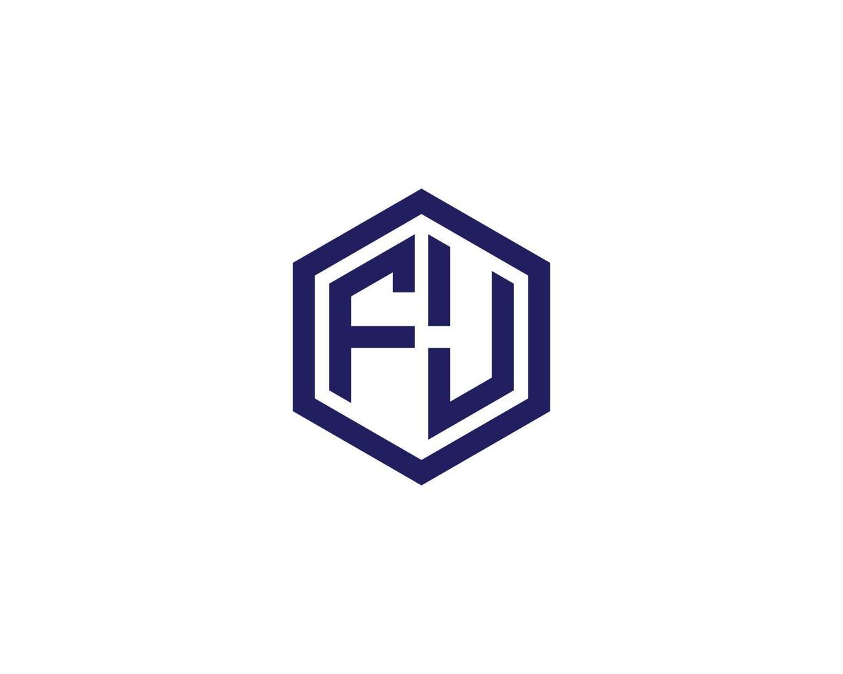 fj jf-Logo-Design-Vektorvorlage vektor