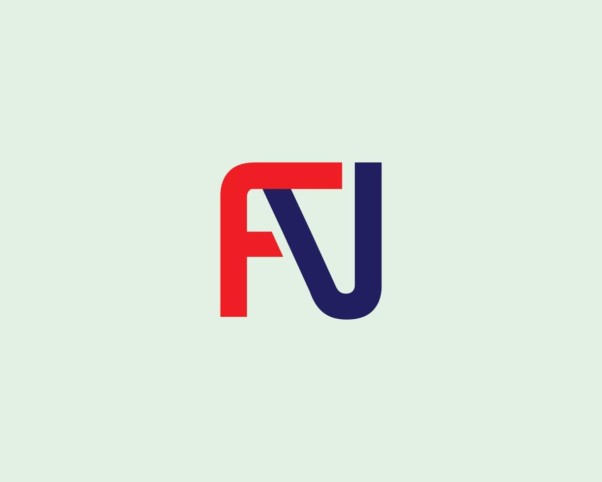 fn nf-Logo-Design-Vektorvorlage vektor