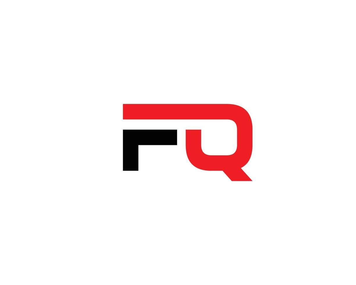 fq qf-Logo-Design-Vektorvorlage vektor