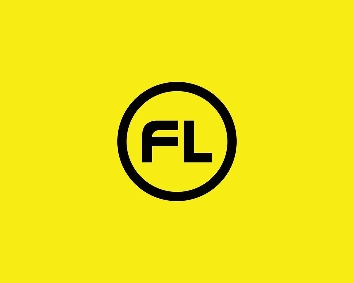 fl lf-Logo-Design-Vektorvorlage vektor