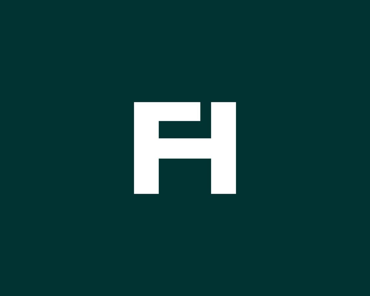 fh hf logotyp design vektor mall