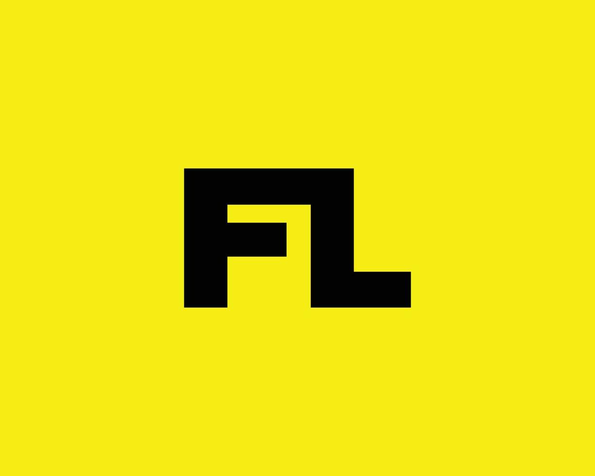 fl om logotyp design vektor mall