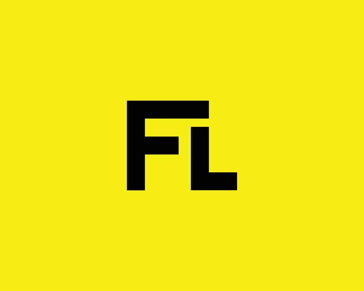 fl lf-Logo-Design-Vektorvorlage vektor