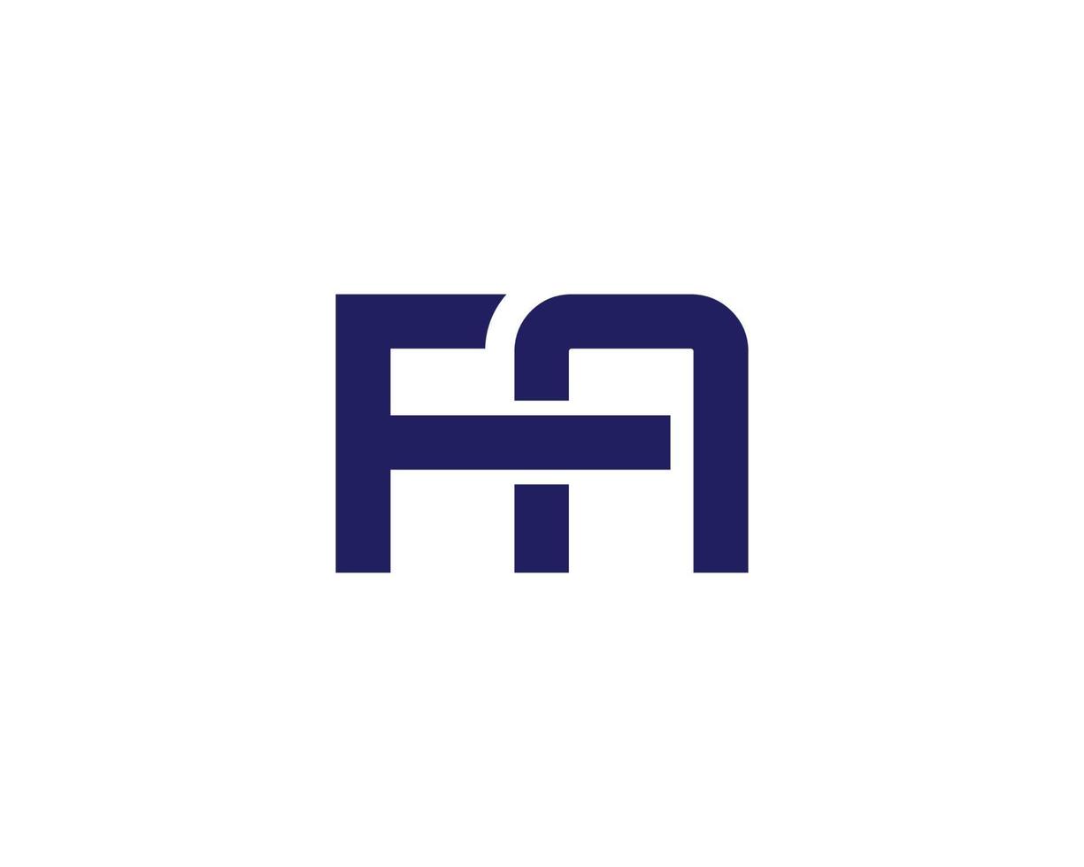 fa af logotyp design vektor mall