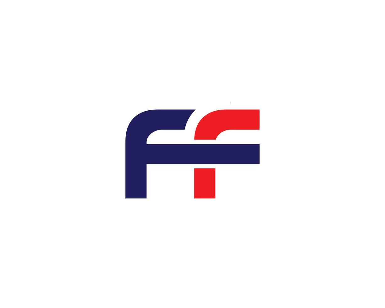 ff logotyp design vektor mall