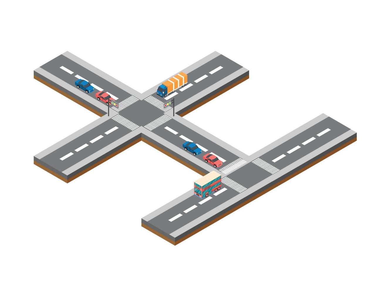 isometrisk vektor väg betalning kolla upp ikon med vägtull hinder på motorväg, godkänd bilar och lastbilar . lämplig för diagram, infografik, och Övrig grafisk tillgångar