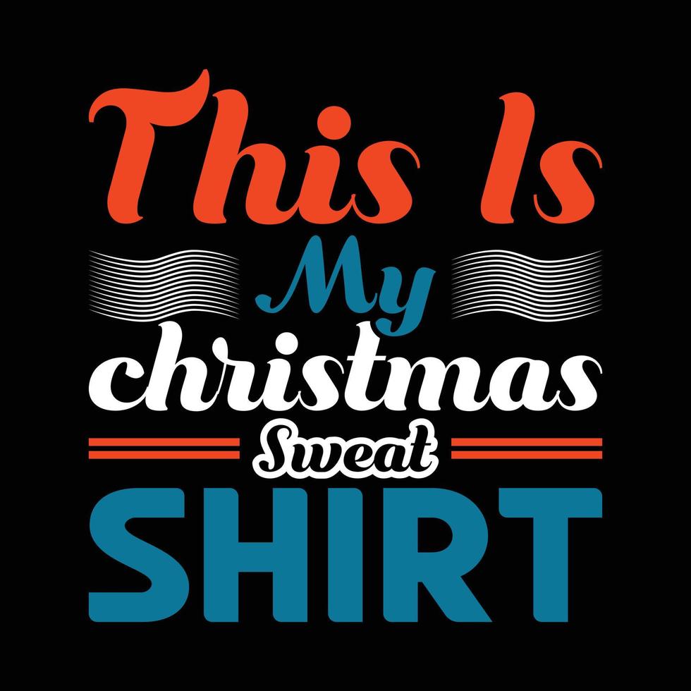 neues Weihnachts-T-Shirt-Design vektor