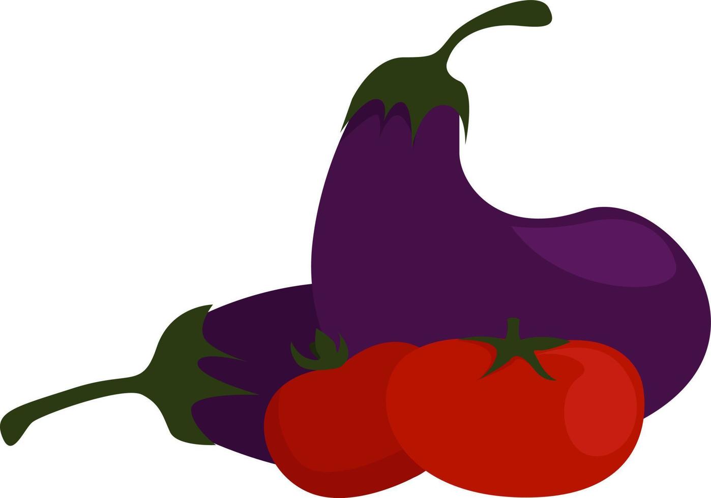 frisches Gemüse, Illustration, Vektor auf weißem Hintergrund