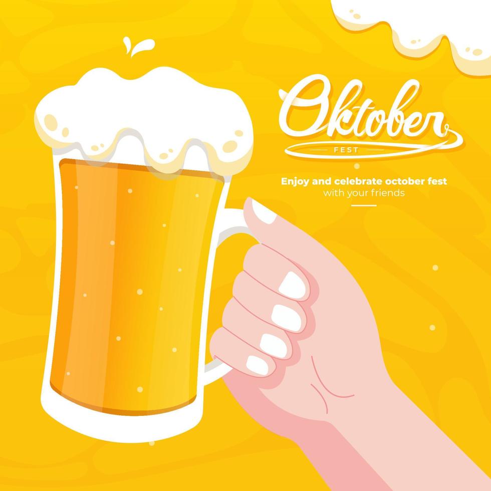 oktoberfest begrepp illustration vektor