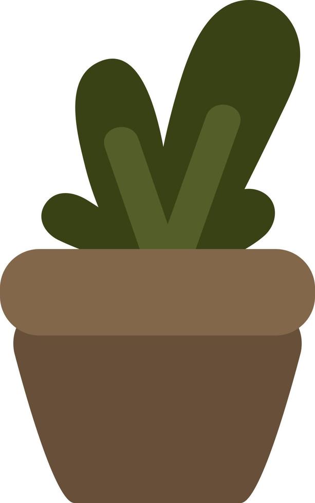 Fackel-Aloe-Pflanze im Topf, Illustration, auf weißem Hintergrund. vektor