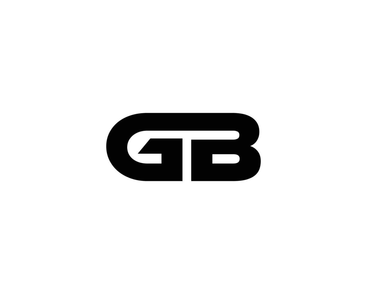 gb bg-Logo-Design-Vektorvorlage vektor