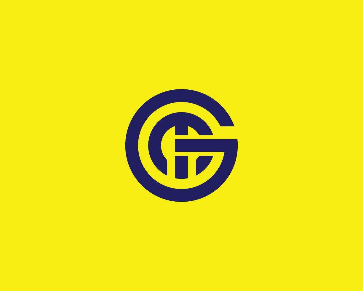 gm mg logotyp design vektor mall