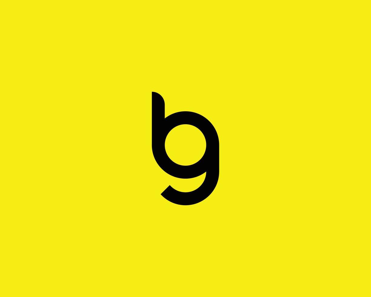 gb bg logotyp design vektor mall