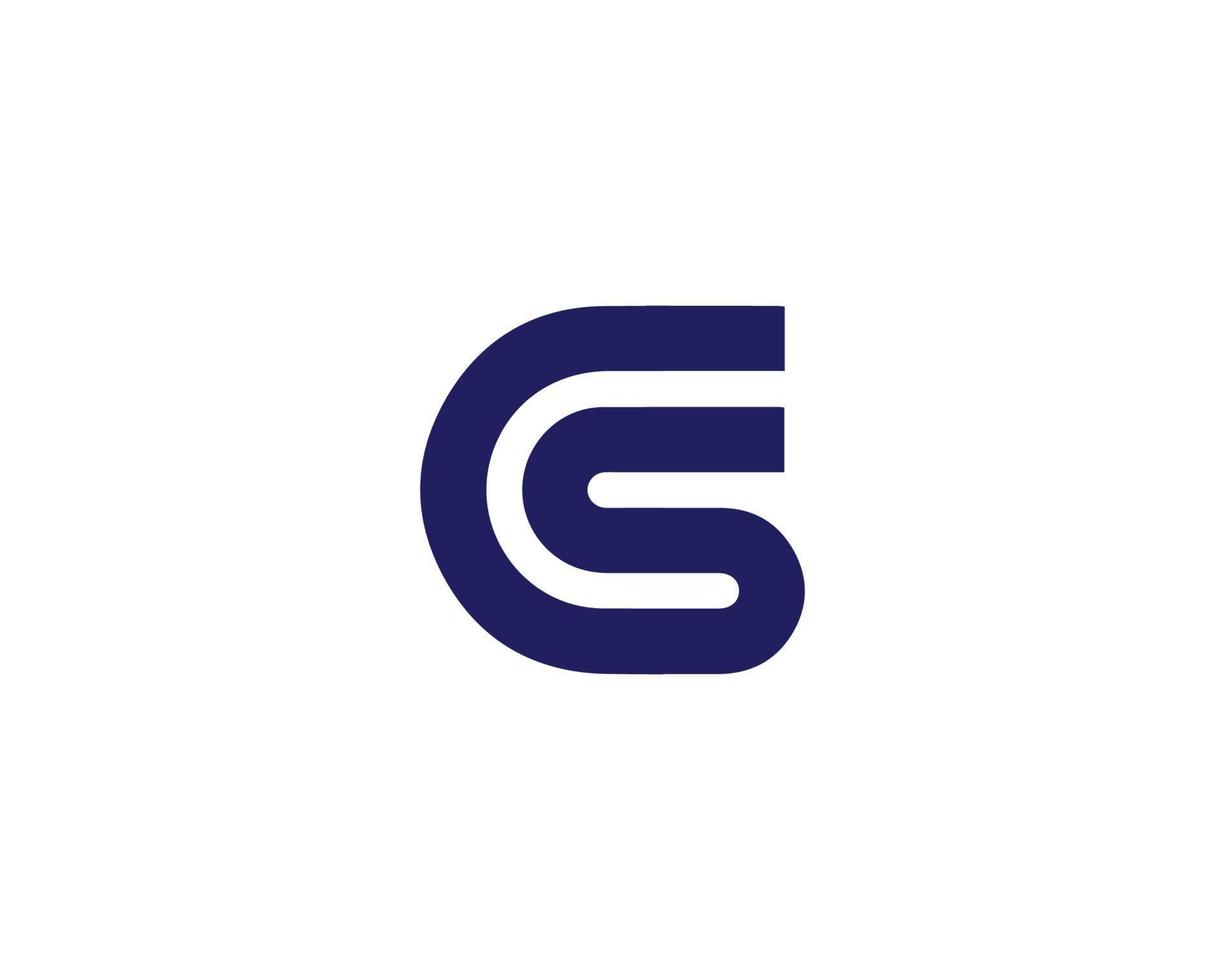 gs sg-Logo-Design-Vektorvorlage vektor