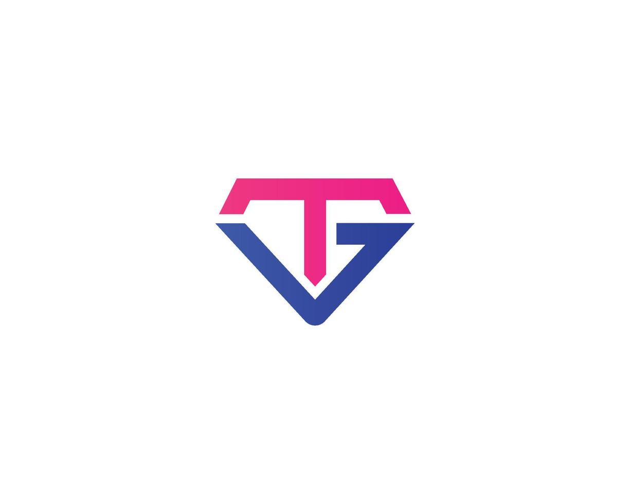 gt tg-Logo-Design-Vektorvorlage vektor