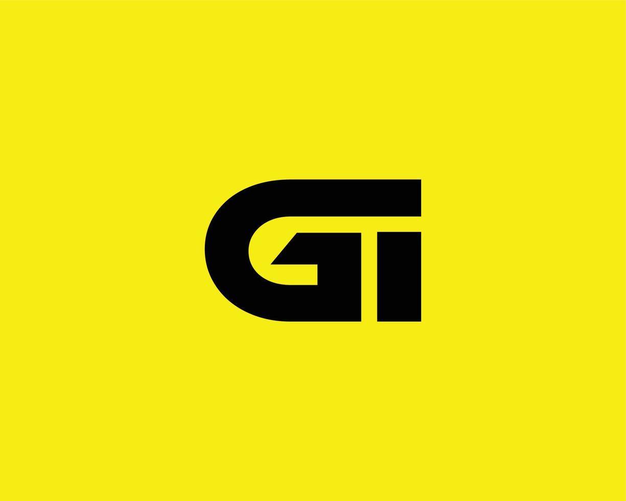 gi ig-Logo-Design-Vektorvorlage vektor