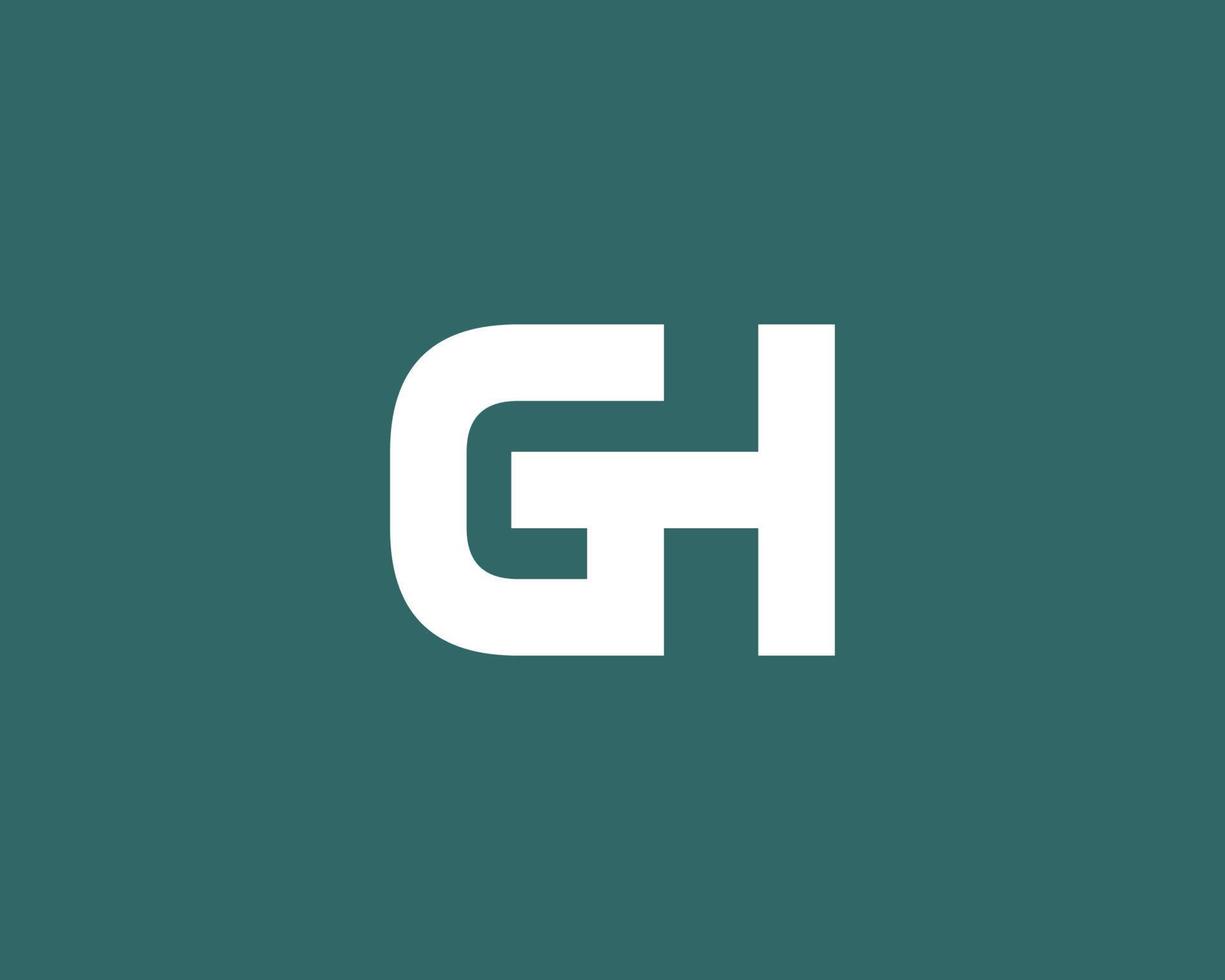 gh hg-Logo-Design-Vektorvorlage vektor