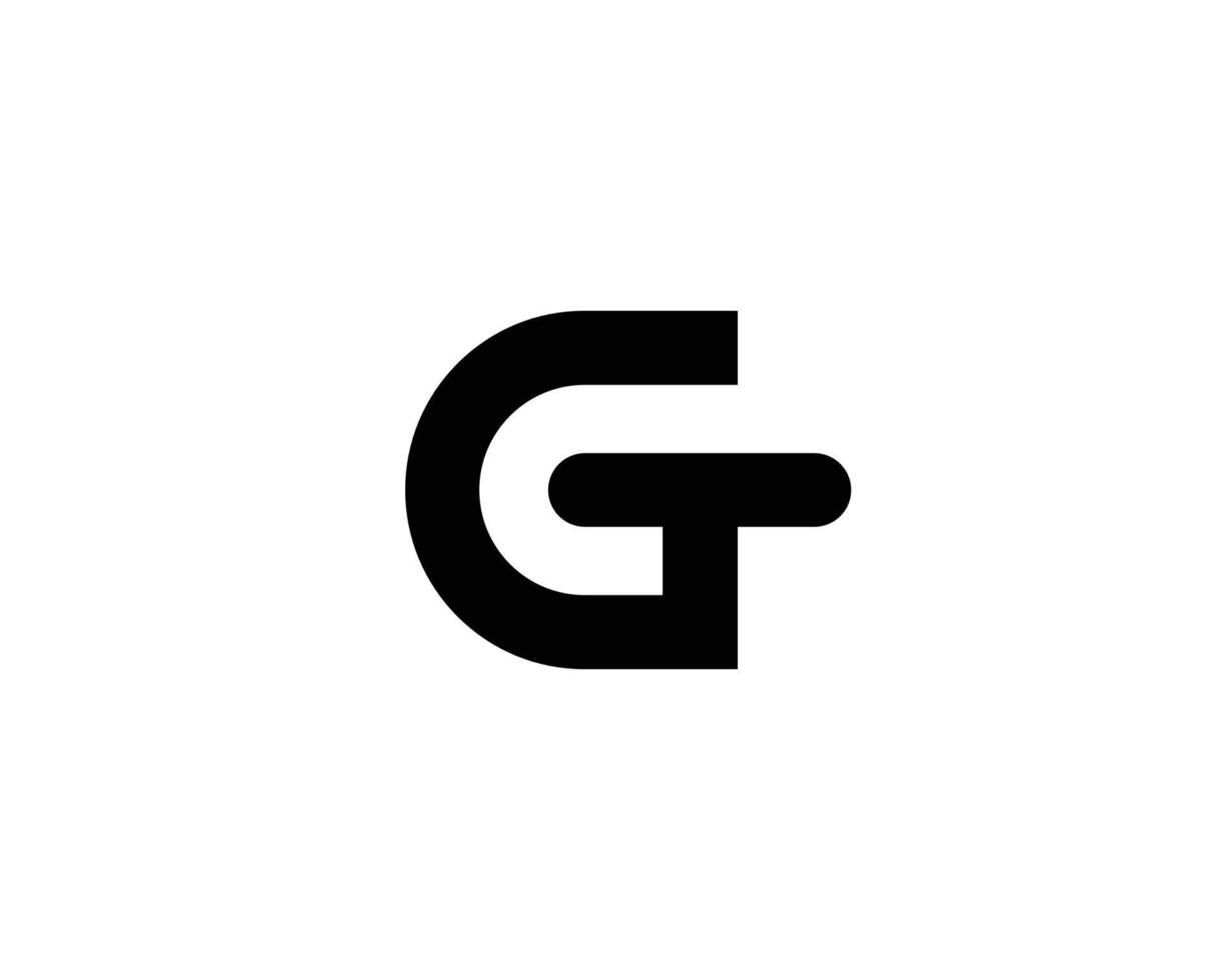 gt tg-Logo-Design-Vektorvorlage vektor