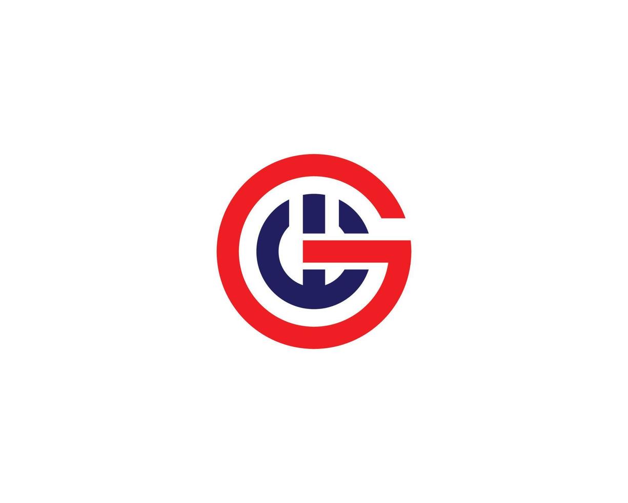 gw wg-Logo-Design-Vektorvorlage vektor