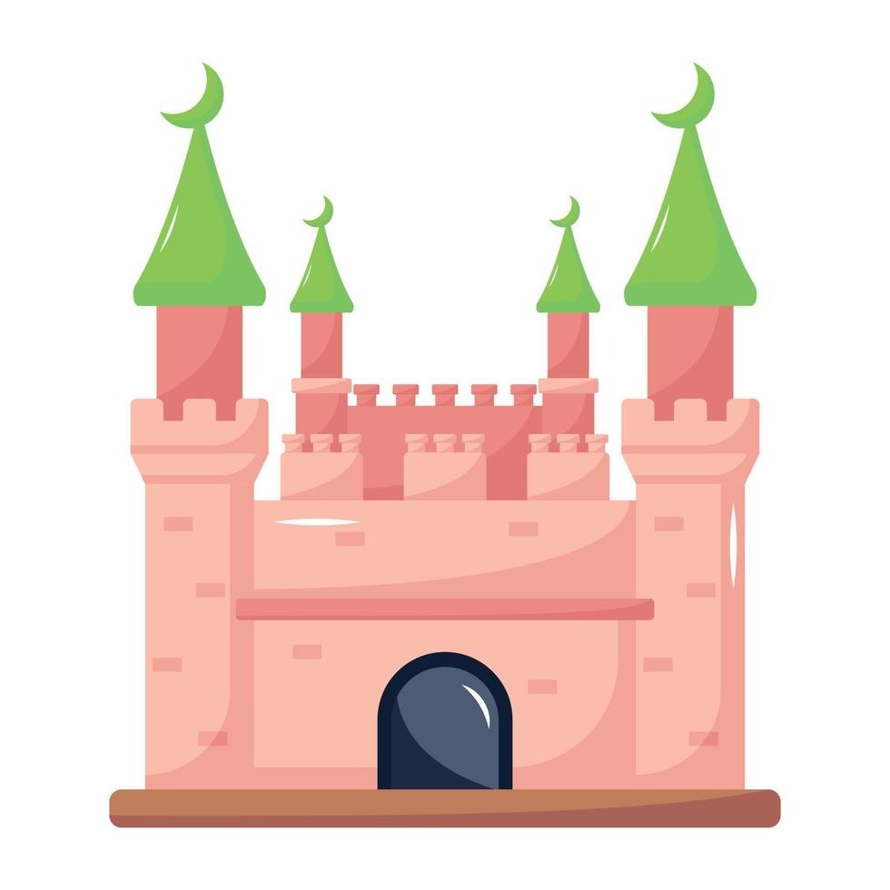 ett redigerbar platt ikon av kunglig palats vektor