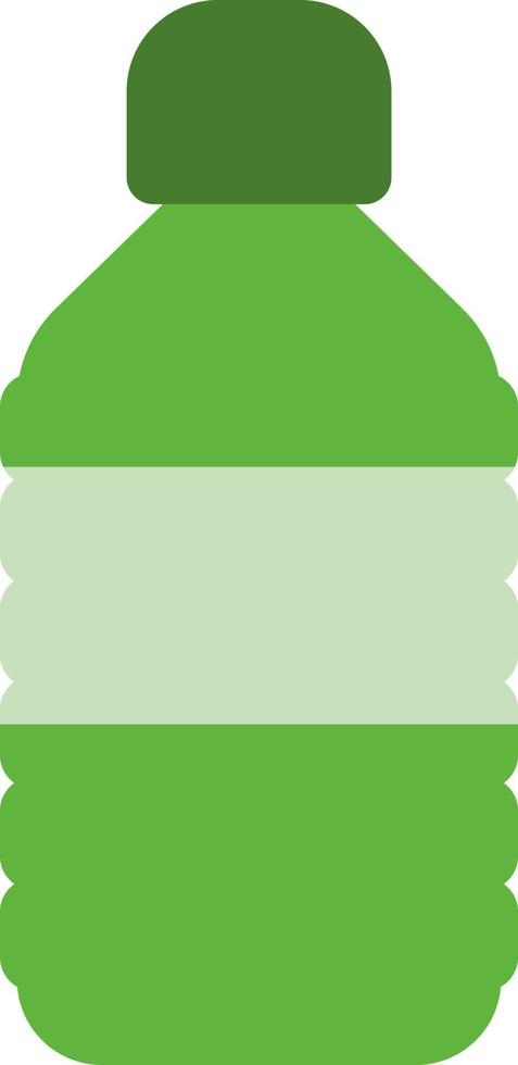 grön sport flaska, illustration, vektor på en vit bakgrund.