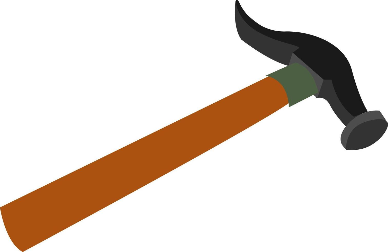 Hammer, Illustration, Vektor auf weißem Hintergrund.