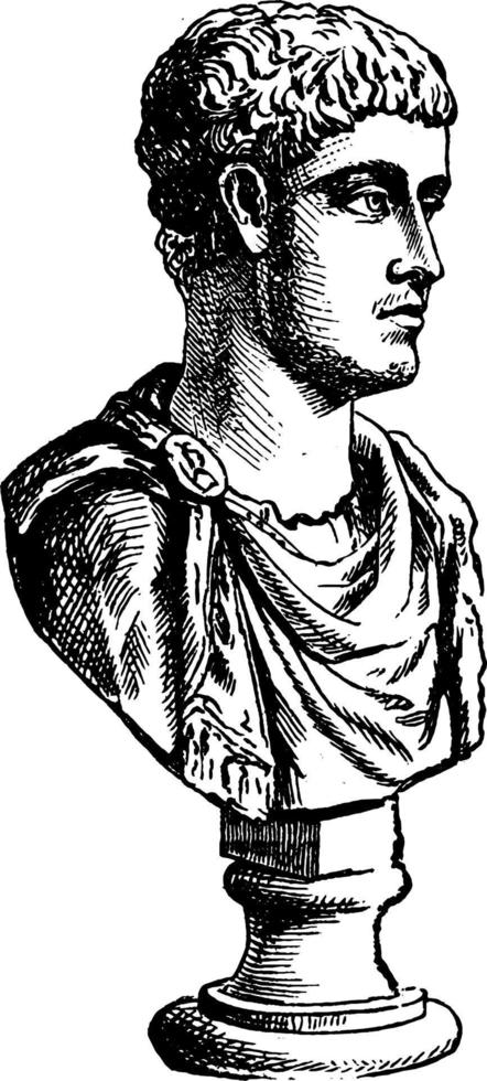 alexander severus, årgång illustration vektor