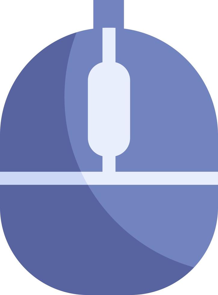 blå dator mus, illustration, vektor på en vit bakgrund