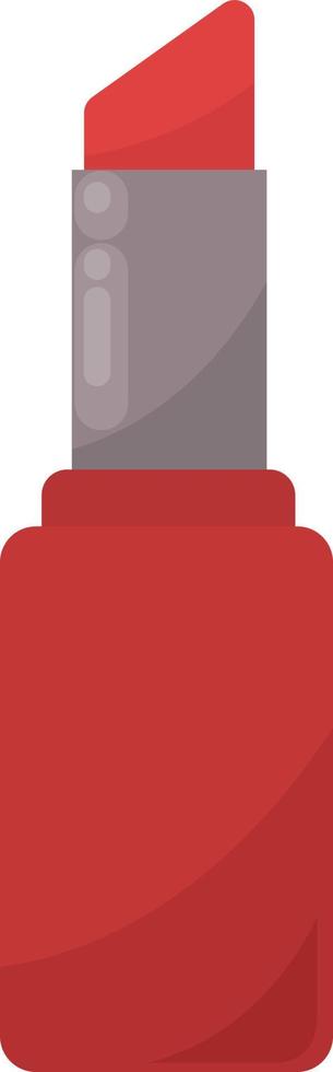 röd kvinna läppstift, illustration, vektor på vit bakgrund