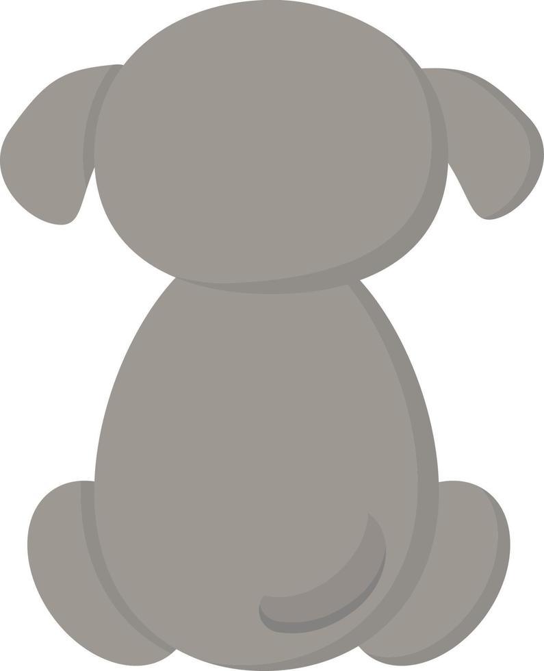 en söt Sammanträde hund, vektor eller Färg illustration.