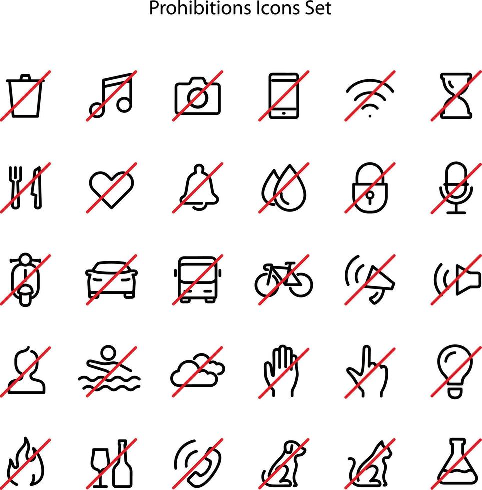 webb netto förbjuden vektor ikon, och original- ikoner. platt modell skapas från förbjuden piktogram. uppsättning av förbud ikoner