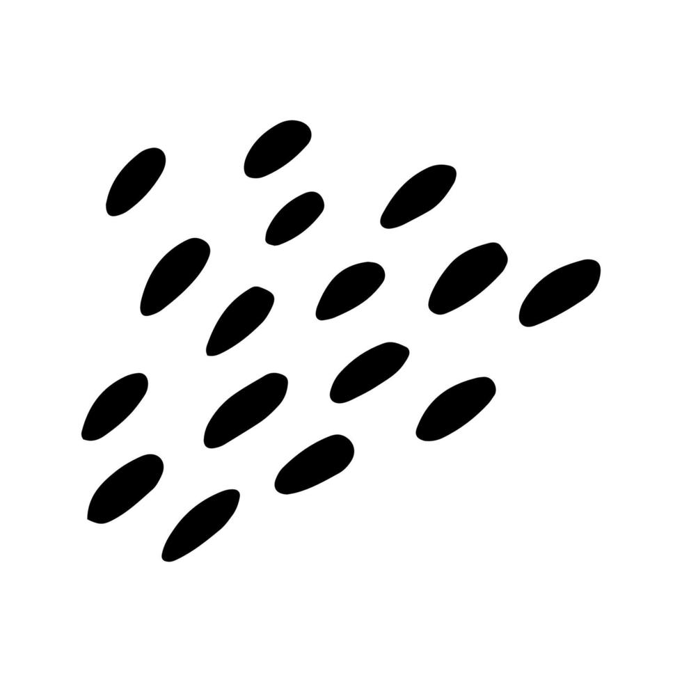abstrakte Gekritzelillustration des Vektors. einfache Flecken, Punkte, Flecken vektor