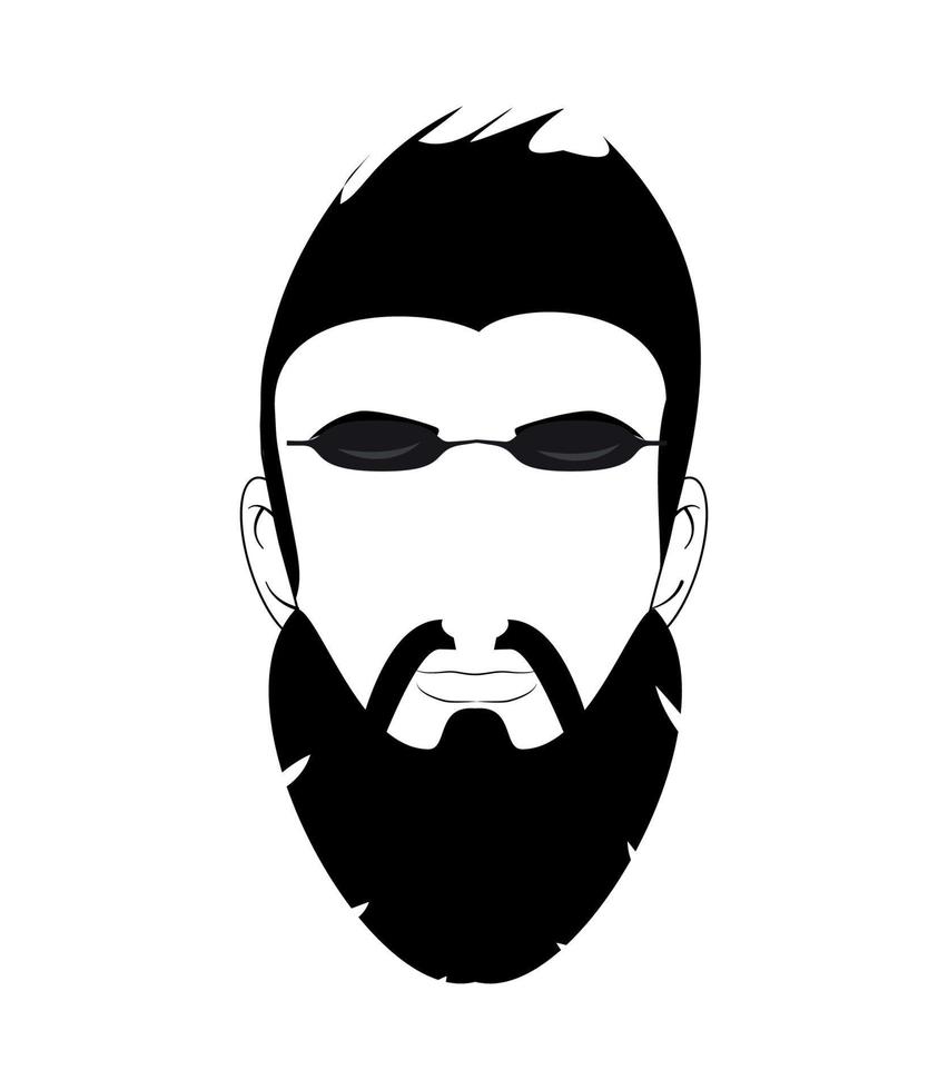 vektor illustration av manlig avatar
