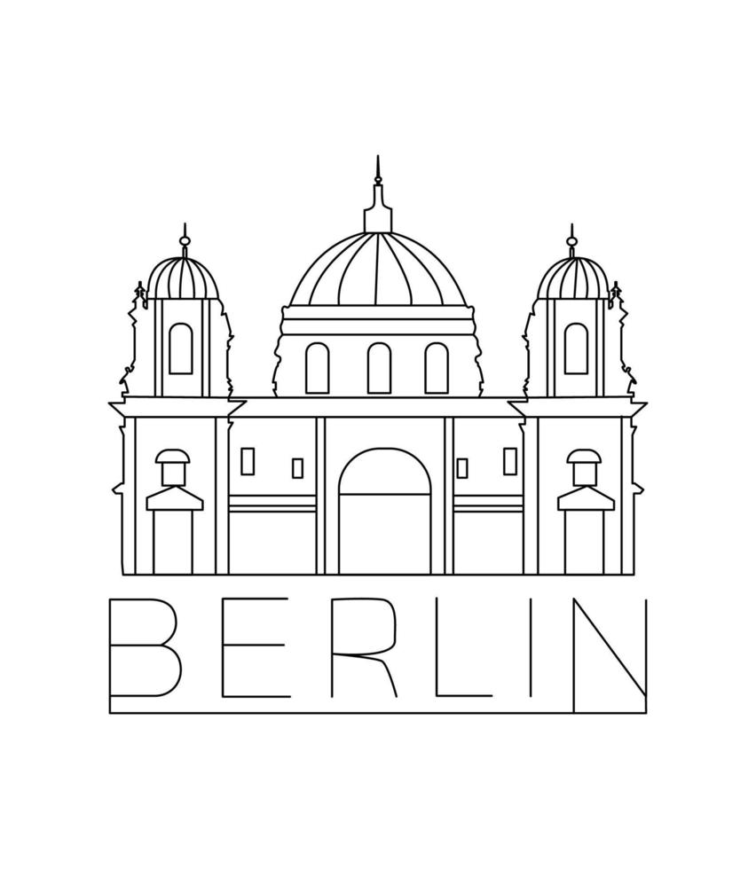 vektorillustration von berlin vektor