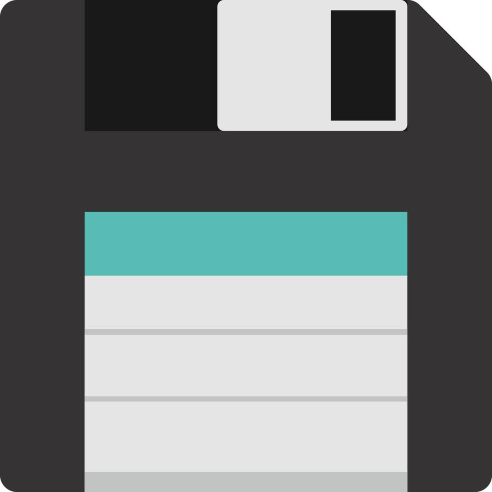 Diskette, Illustration, Vektor auf weißem Hintergrund.