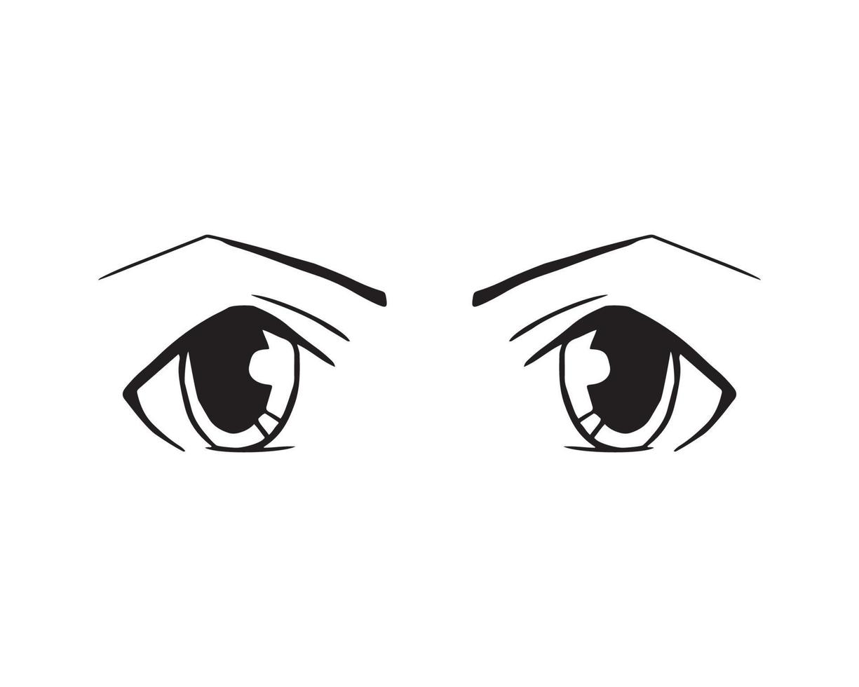 vektor illustration av ögon uttryck