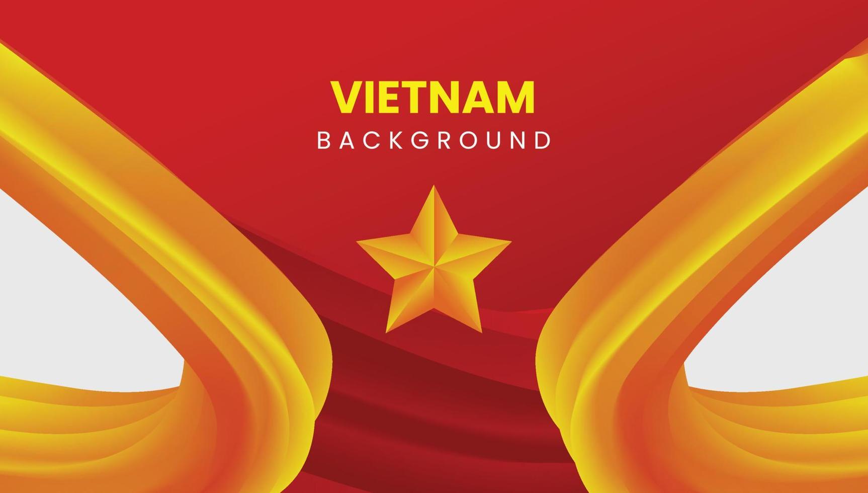 vietnam nationaltag hintergrunddesign vektor