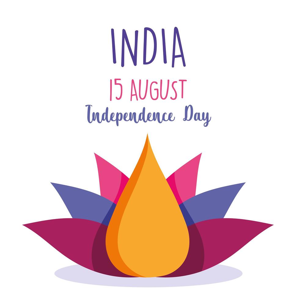 Happy India Independence Day Design vektor