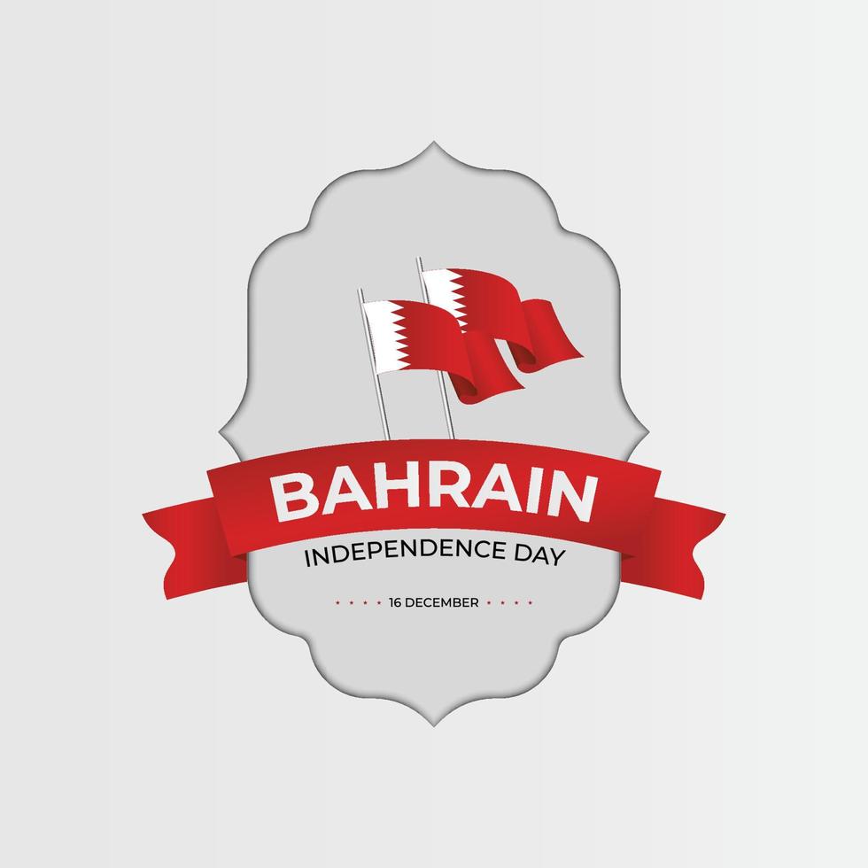 Banner-Vorlage zum Unabhängigkeitstag von Bahrain vektor