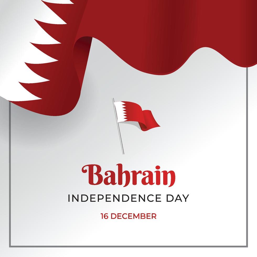 Banner-Vorlage zum Unabhängigkeitstag von Bahrain vektor