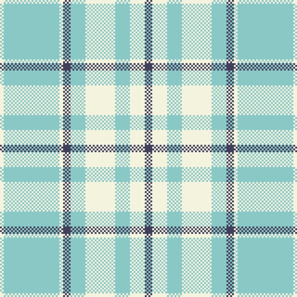 Pixel-Hintergrund-Vektor-Design. modernes, nahtloses Muster kariert. Stoff mit quadratischer Textur. Tartan Schottisches Textil. schönheit farbe madras verzierung. vektor