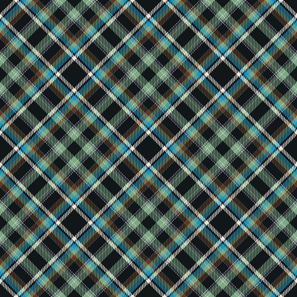 tartan schottland nahtloser karierter mustervektor. Retro-Hintergrundstoff. Vintage Check Farbe quadratische geometrische Textur. vektor