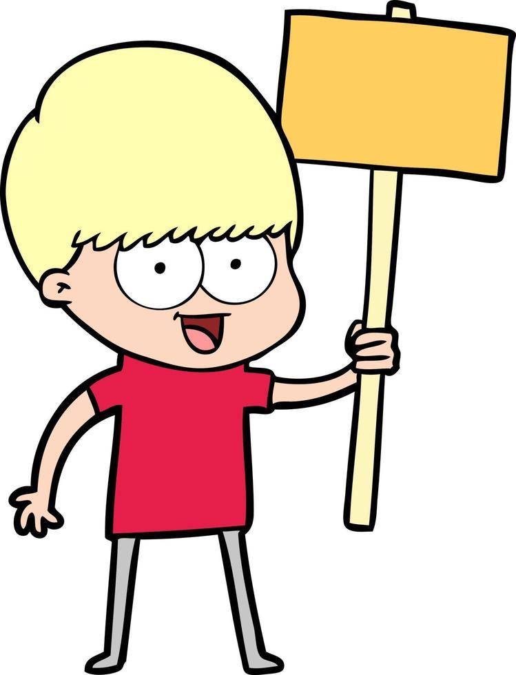 Vektor-Junge-Charakter im Cartoon-Stil vektor