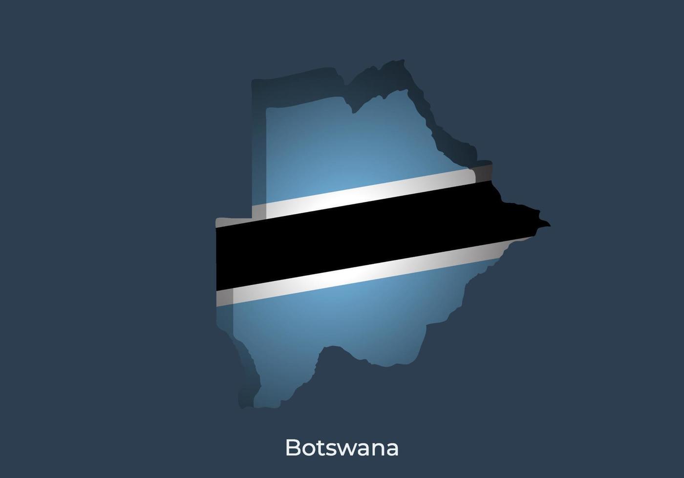 botswana flagga. papper skära stil design av officiell värld flagga. passa för baner, bakgrund, affisch, årsdag mall, festival Semester, oberoende dag. vektor eps 10
