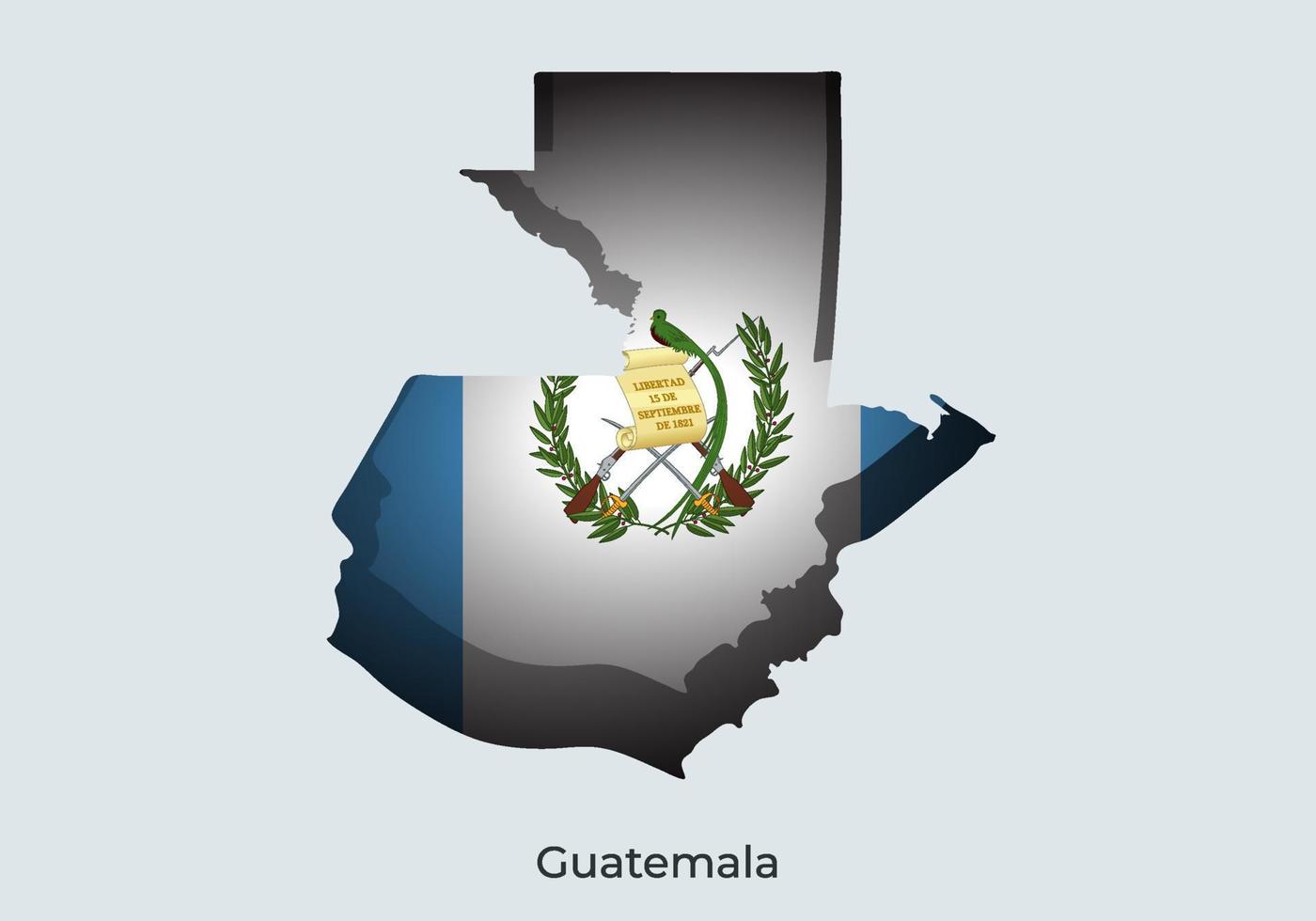 Guatemala-Flagge. Papierschnitt-Design der offiziellen Weltflagge. geeignet für Banner, Hintergrund, Poster, Jubiläumsvorlage, Festivalurlaub, unabhängiger Tag. Vektor eps 10