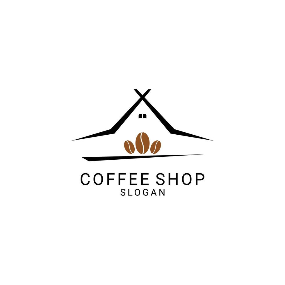 Café-Logo-Design-Symbol-Vorlage vektor