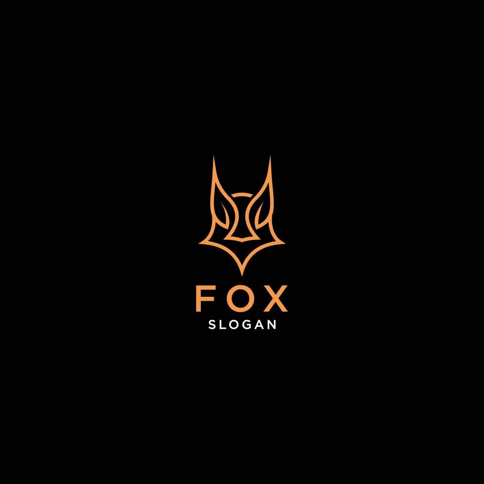 Fuchs-Logo-Design-Icon-Vorlage vektor