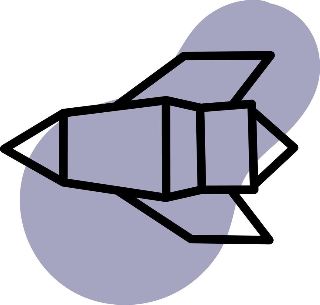 raket lansera, ikon illustration, vektor på vit bakgrund
